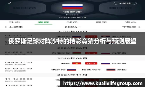 俄罗斯足球对阵沙特的精彩竞猜分析与预测展望